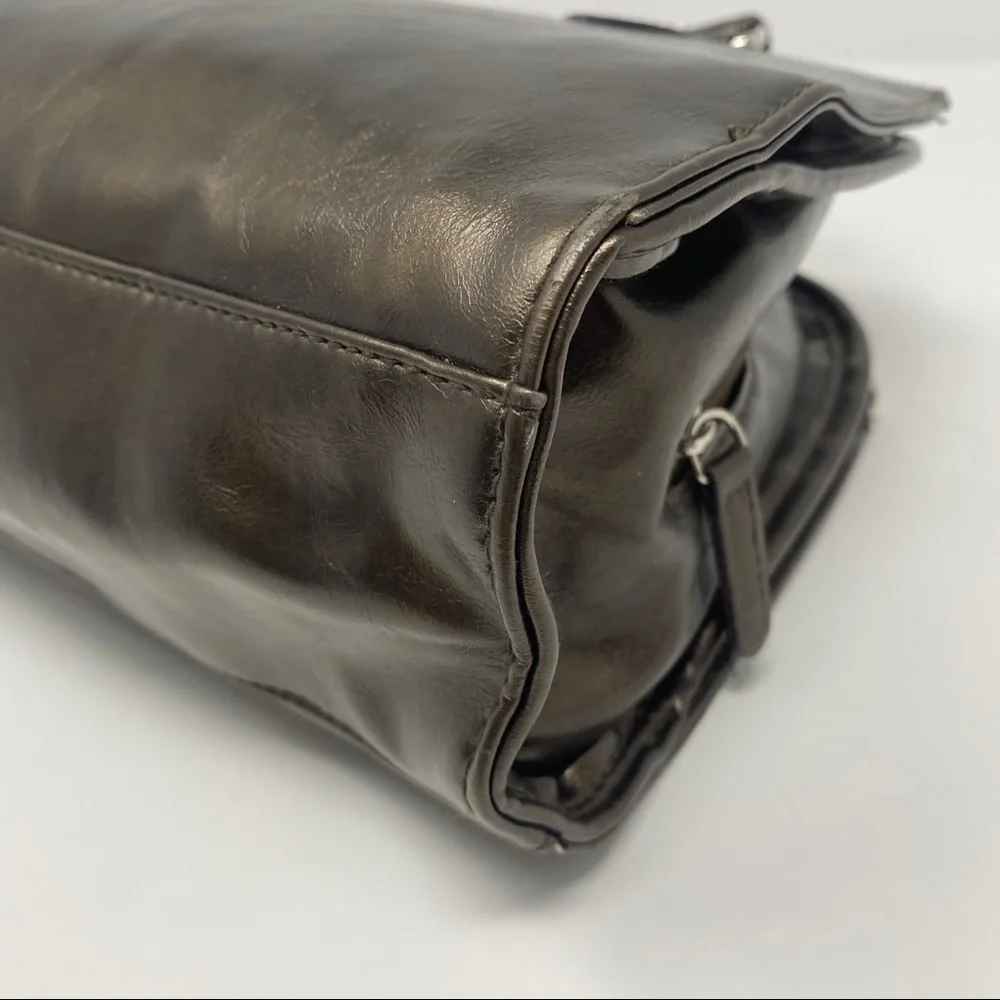 ELLEN TRACY 3 Compartment Bronze Tote Handbag